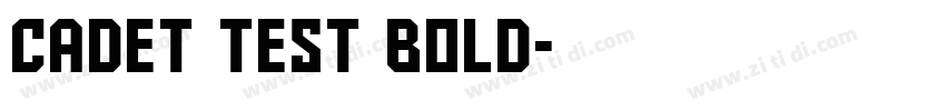 Cadet Test Bold字体转换